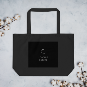 Large organic tote bag